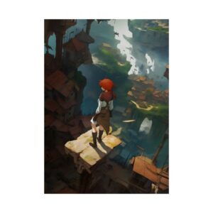 Ledge Above Rooftops Poster