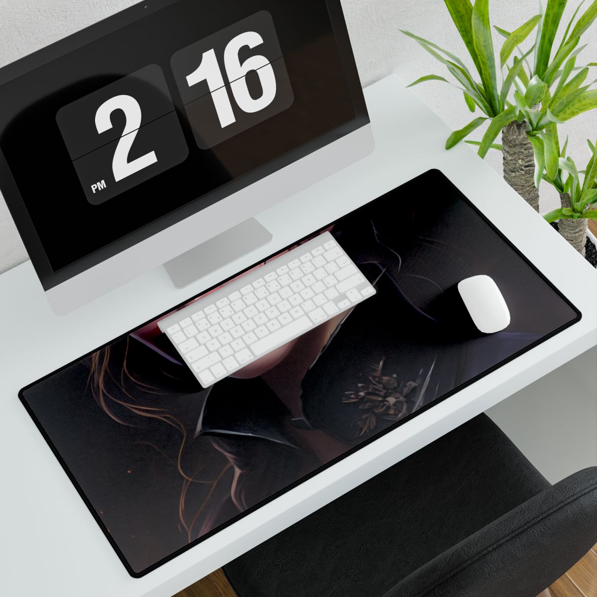 Dramatic Portrait of an Astonishing Woman - Desk Mat