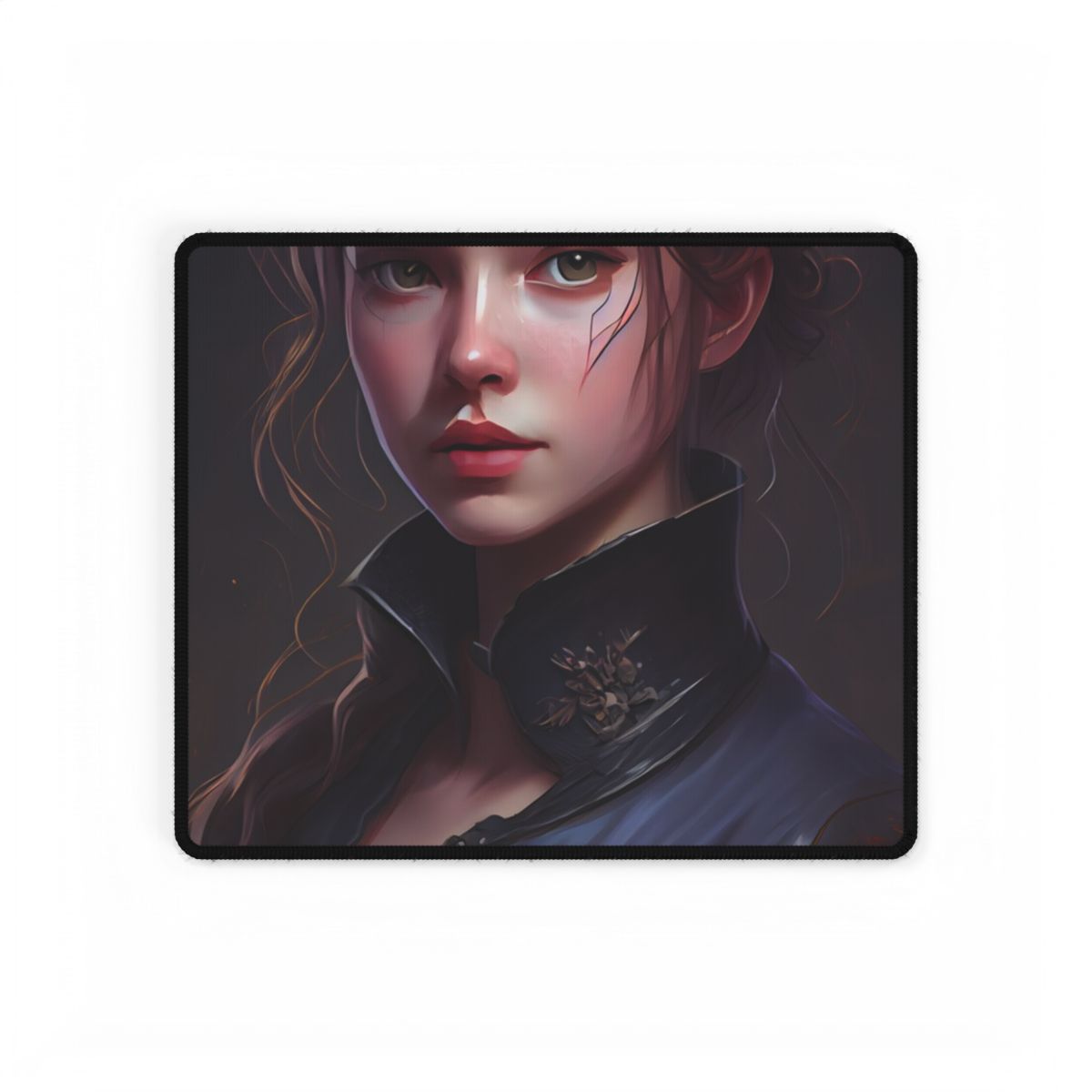 Dramatic Portrait of an Astonishing Woman - Desk Mat