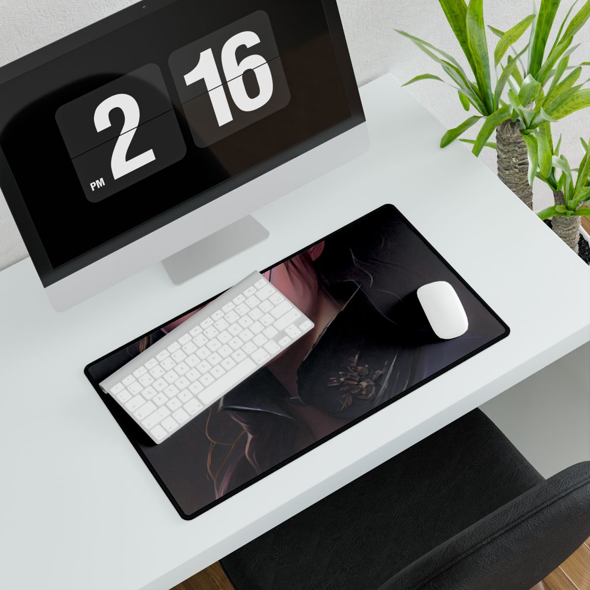 Dramatic Portrait of an Astonishing Woman - Desk Mat