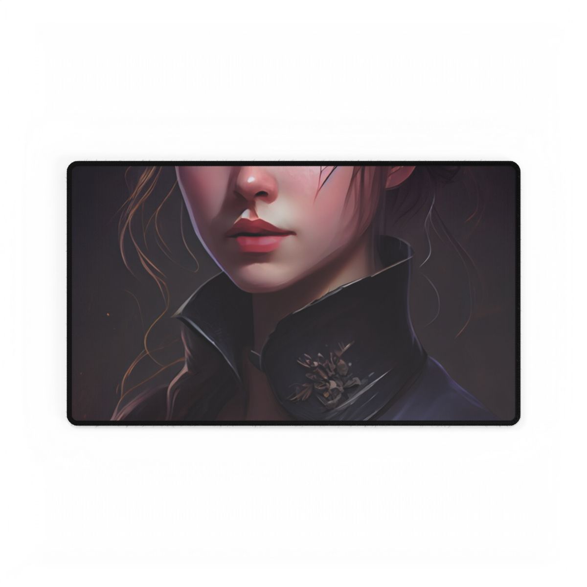 Dramatic Portrait of an Astonishing Woman - Desk Mat