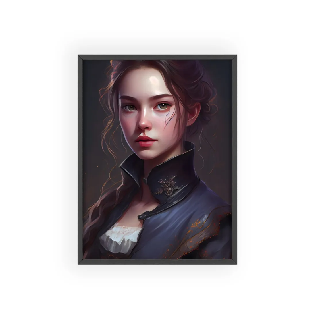 Dramatic Portrait of an Astonishing Woman - Framed Poster