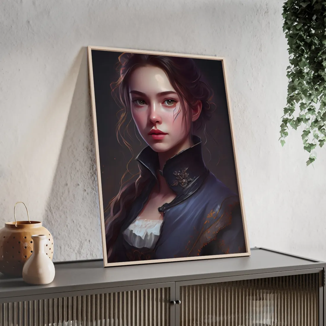 Dramatic Portrait of an Astonishing Woman - Framed Poster