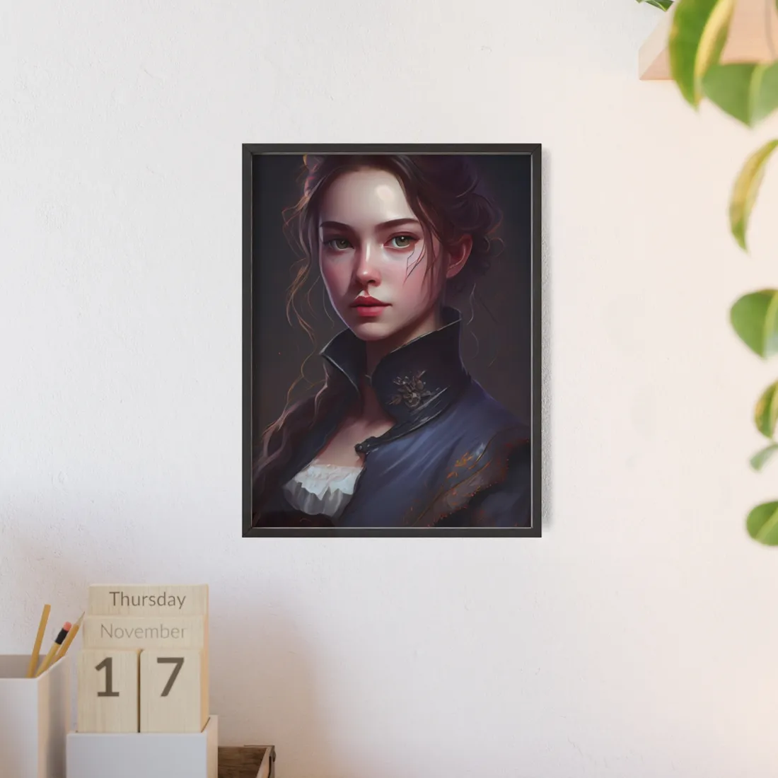 Dramatic Portrait of an Astonishing Woman - Framed Poster