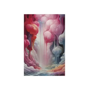 Dripping Pink Dreamscape Metal Poster