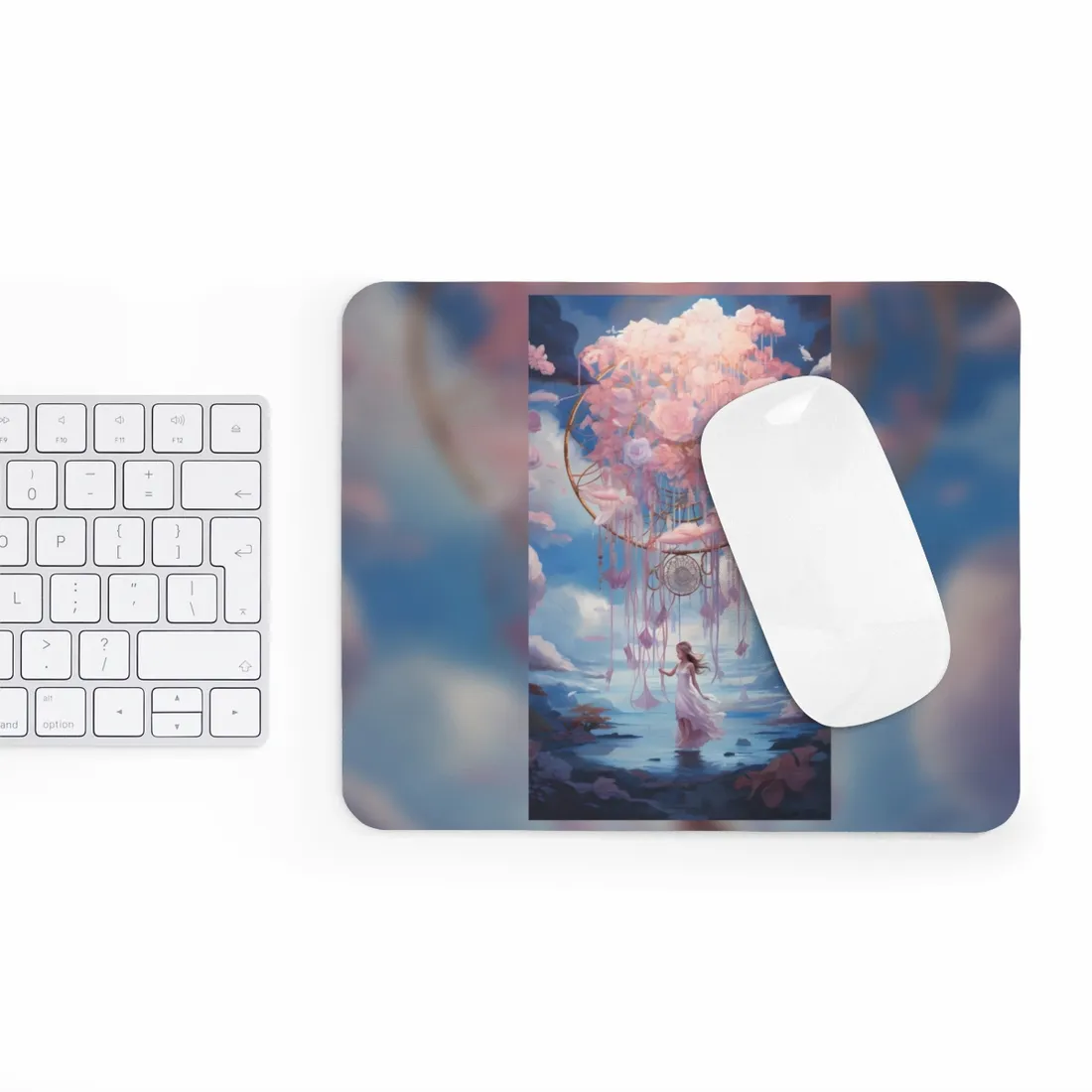 Dreamscape of Whispers: Ethereal Realm - Mouse Pad