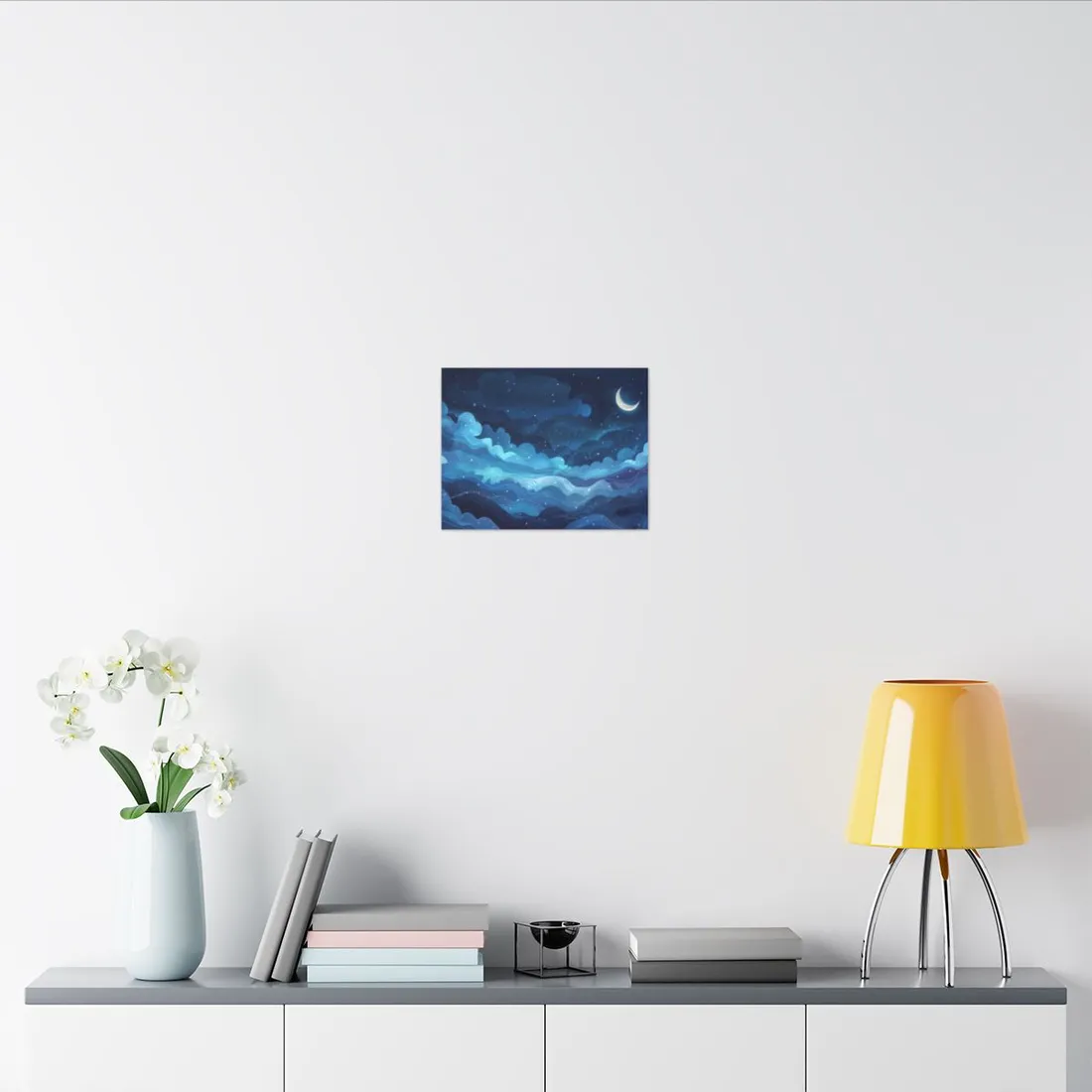 Dreamy Night Sky: Celestial Wonders Unfurl - Canvas
