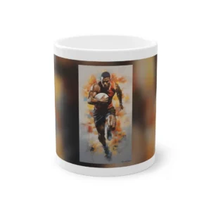 Runner Holding Ball Mug
