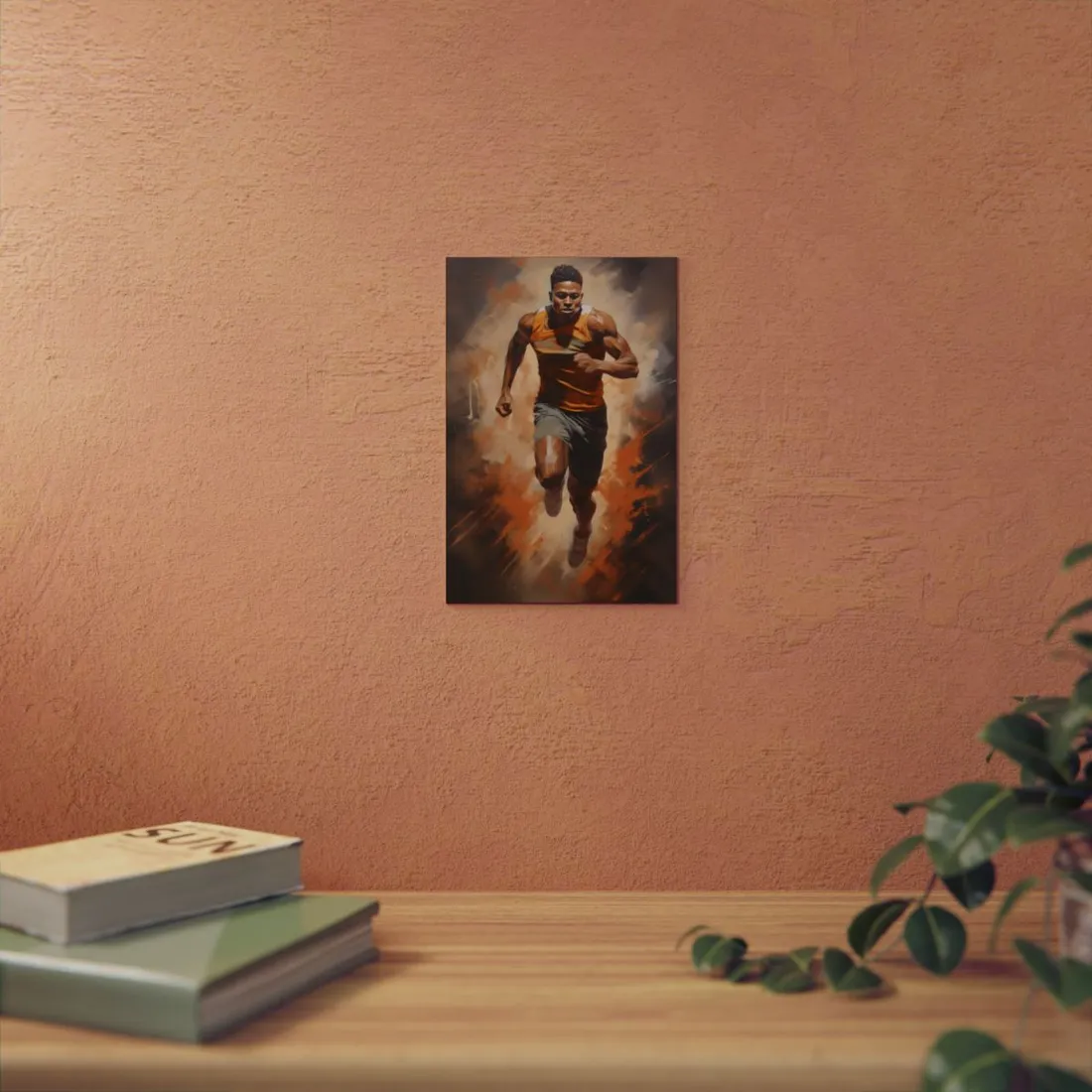 Driven Sprinter: Dynamic Outdoor Running - Metal Poster