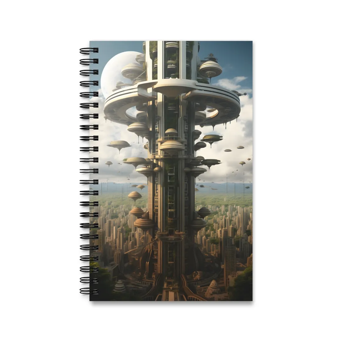 Dystopian Utopia Night: Community in City Public Space - Spiral Notebook