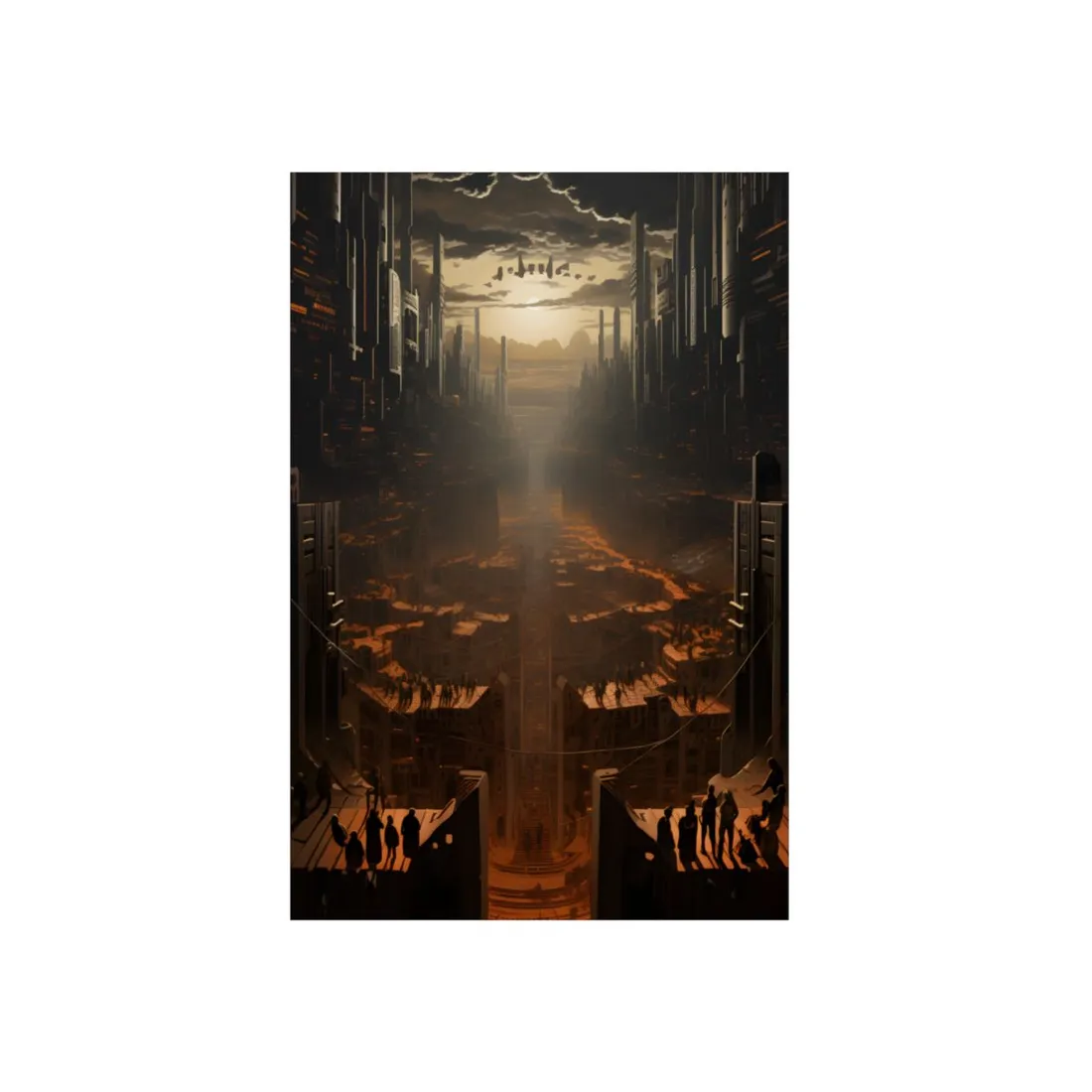 Dystopian Utopia: Opposite Worlds in Harmony - Metal Poster