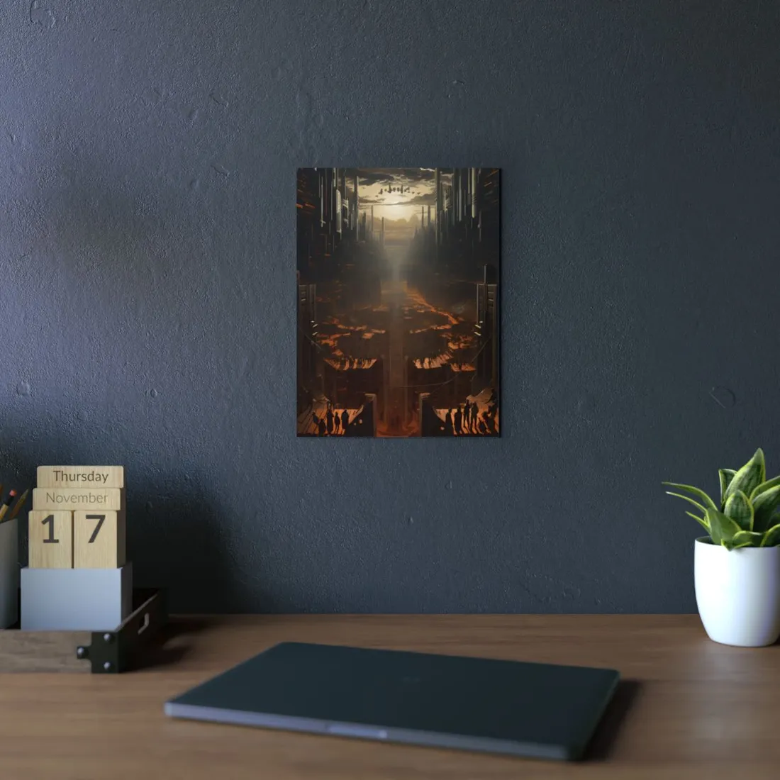 Dystopian Utopia: Opposite Worlds in Harmony - Metal Poster