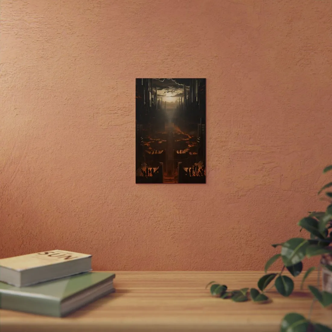 Dystopian Utopia: Opposite Worlds in Harmony - Metal Poster
