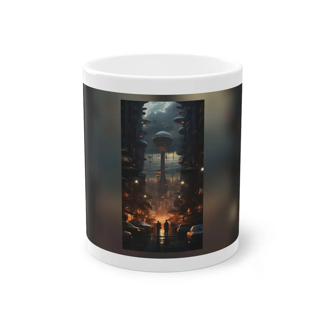 Dystopian Utopia: Perfect Urban Landscape - Mug