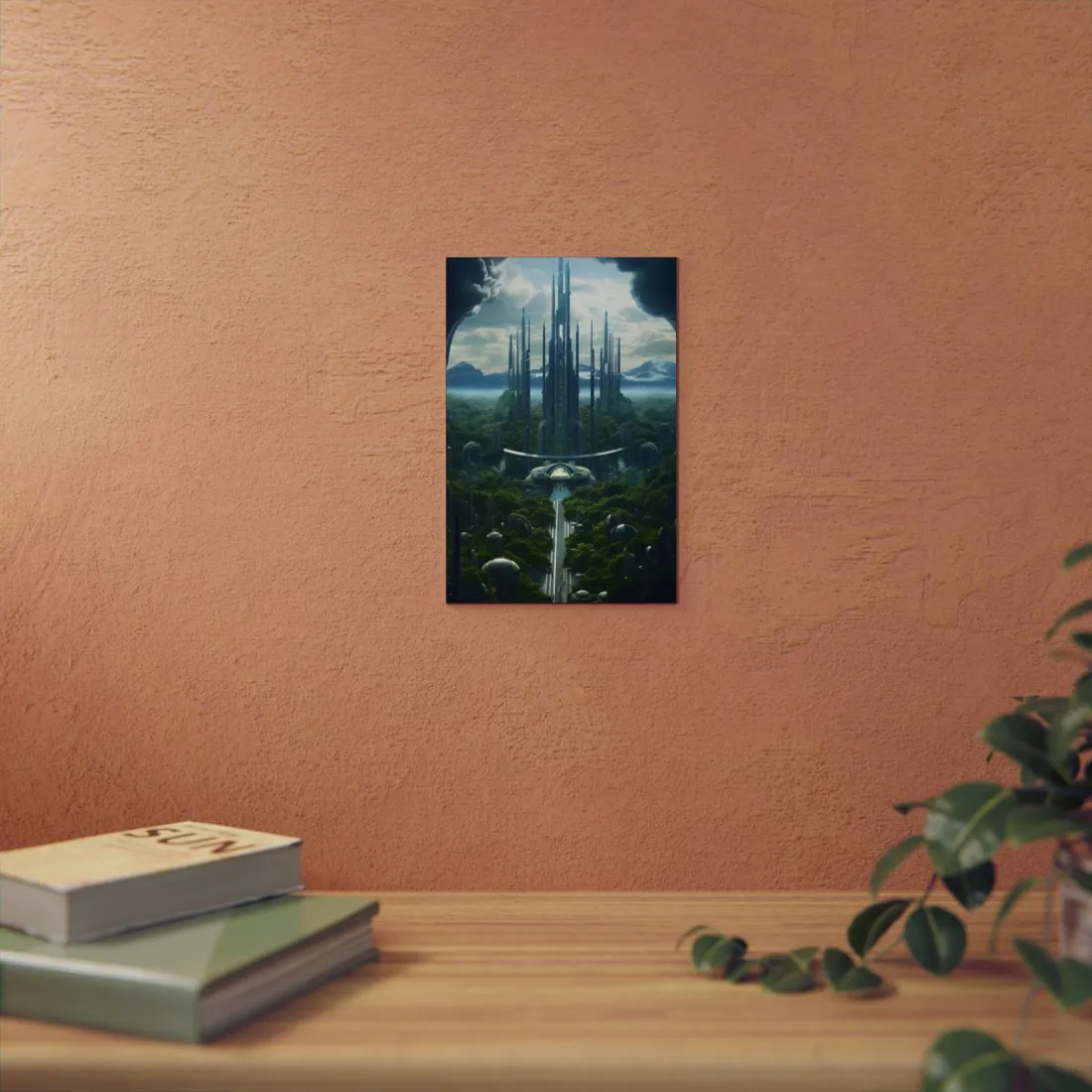 Dystopian Utopia: Perfect Yet Oppressive Society - Metal Poster
