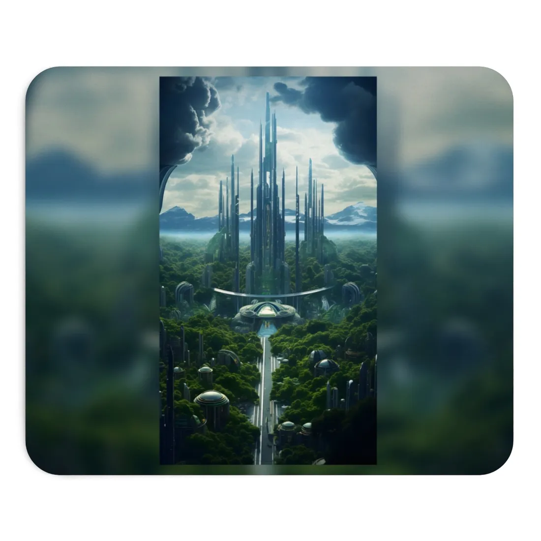 Dystopian Utopia: Perfect Yet Oppressive Society - Mouse Pad