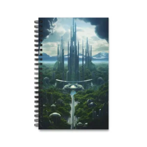 Utopian Forest Skyline Spiral Notebook