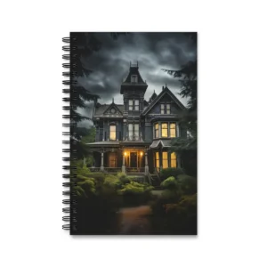 Victorian House at Dusk Spiral Notebook