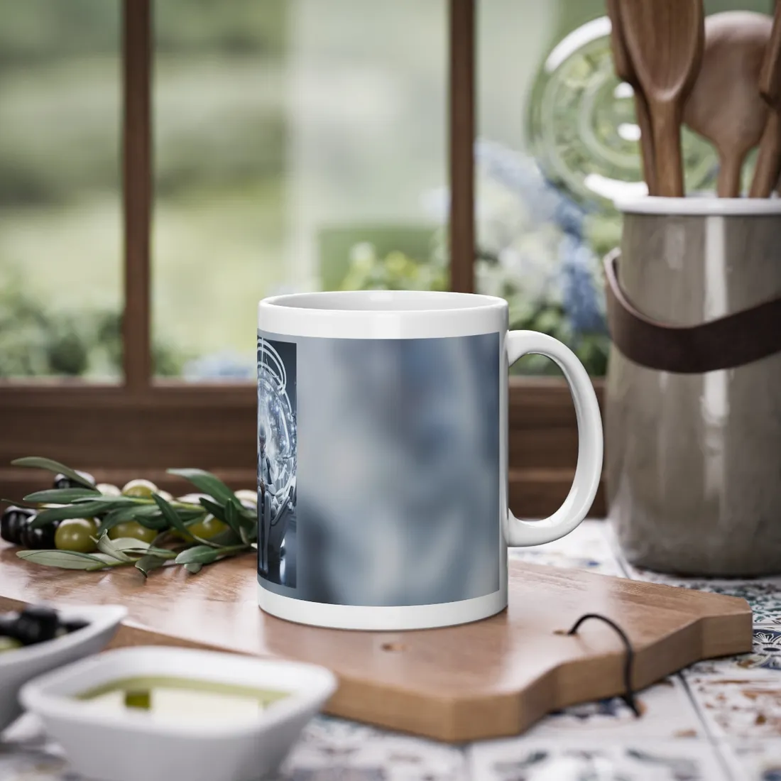 Elderly Man in a Complex Web: Medical Experiment - Mug