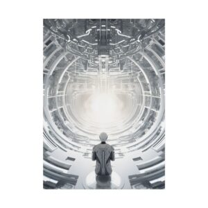 Seated Figure in Light Poster