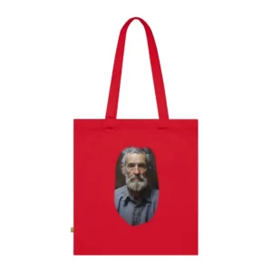 Weathered Elderly Man Portrait Tote Bag