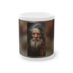Bearded Old Man Portrait Mug
