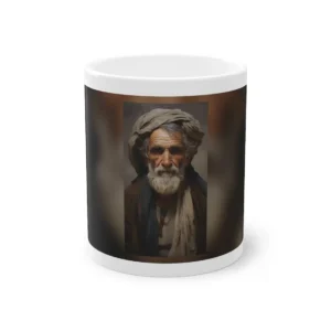 Elderly Man in Head Wrap Mug