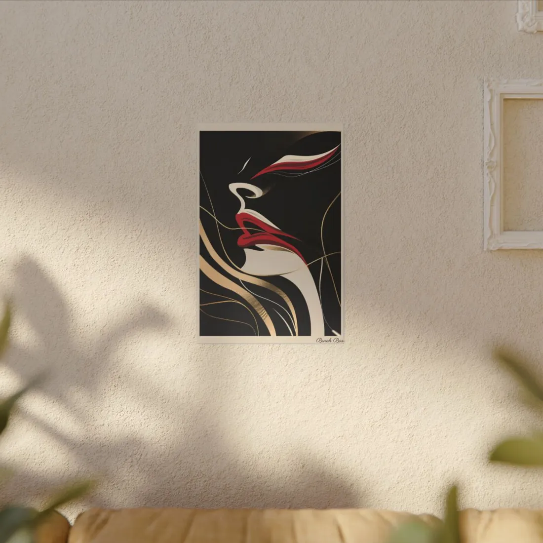 Elegant Art Nouveau Peacock: Timeless Vintage Beauty - Canvas