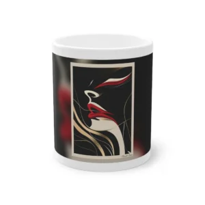 Face Profile Line Art Mug