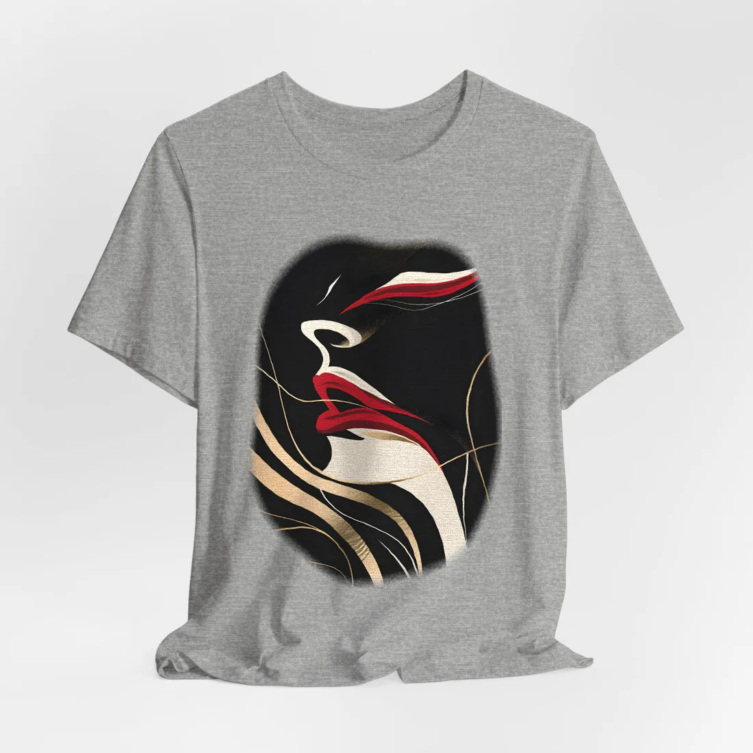 Elegant Art Nouveau Peacock: Timeless Vintage Beauty - T-Shirt (Athletic Heather)