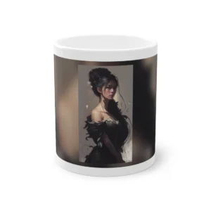 Woman in Black Gown Mug
