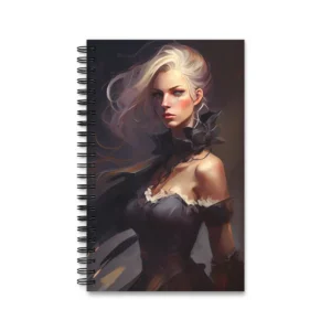 Woman with Platinum Hair Spiral Notebook