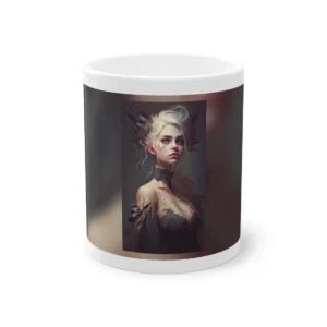 Fantasy Woman with White Hair Mug
