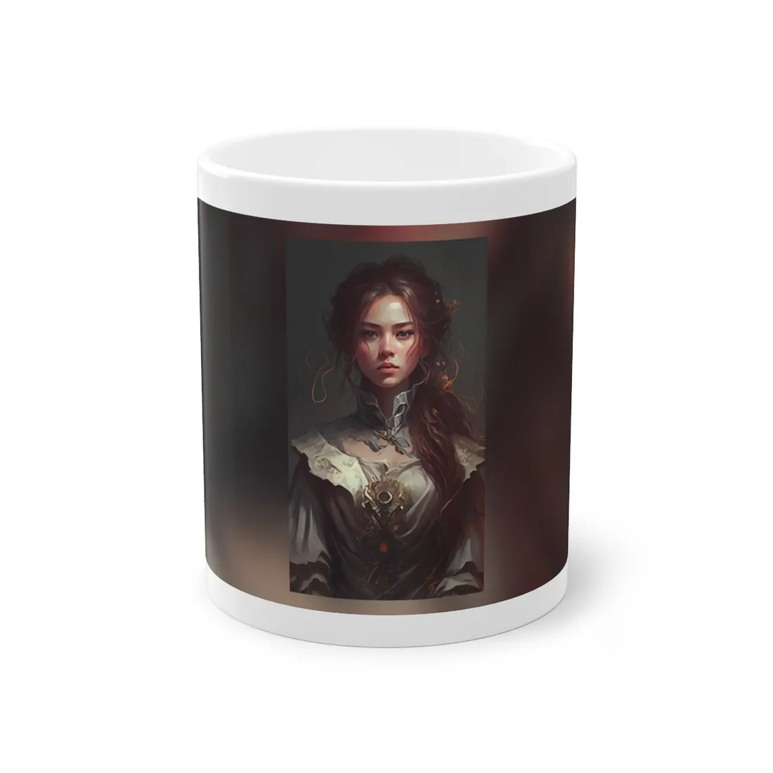 Elegant Professional Portrait: Brown Hair - Mug