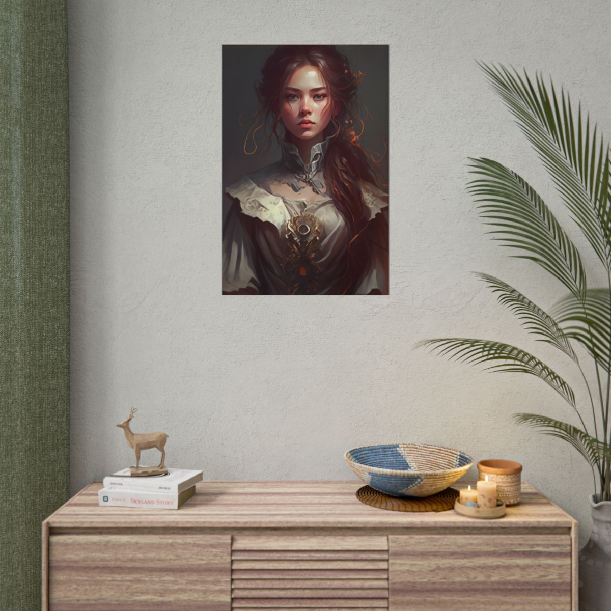 Elegant Professional Portrait: Brown Hair - Poster