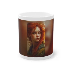Red Haired Woman Portrait Mug