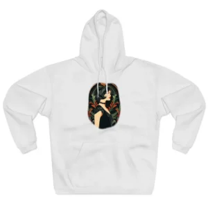 Art Deco Woman in Profile Hoodie