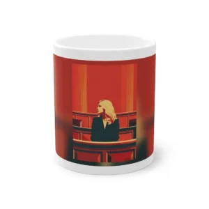 Woman in Red Hall Mug