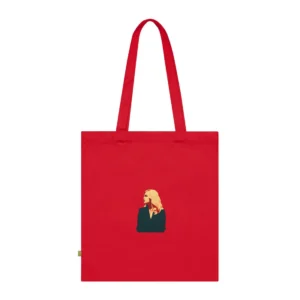 Woman in Red Hall Tote Bag