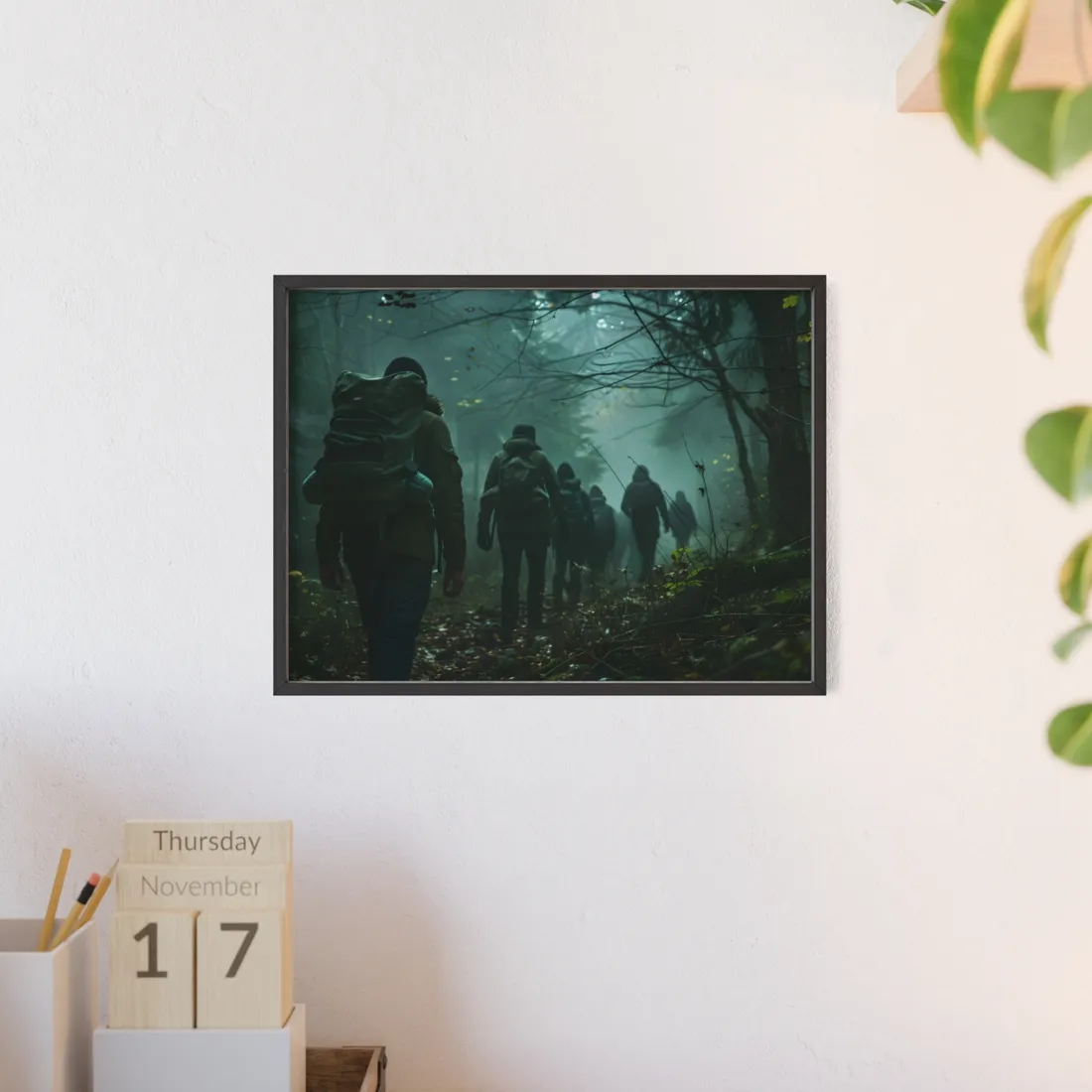 Embark on a Mysterious Forest Quest: Adventure Awaits! - Framed Poster