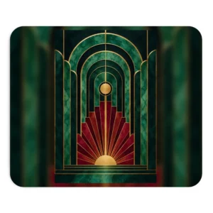 Art Deco Sunburst Arches Mouse Pad