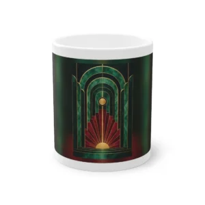 Art Deco Sunburst Arches Mug
