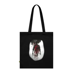 Man with Pistol Silhouette Tote Bag