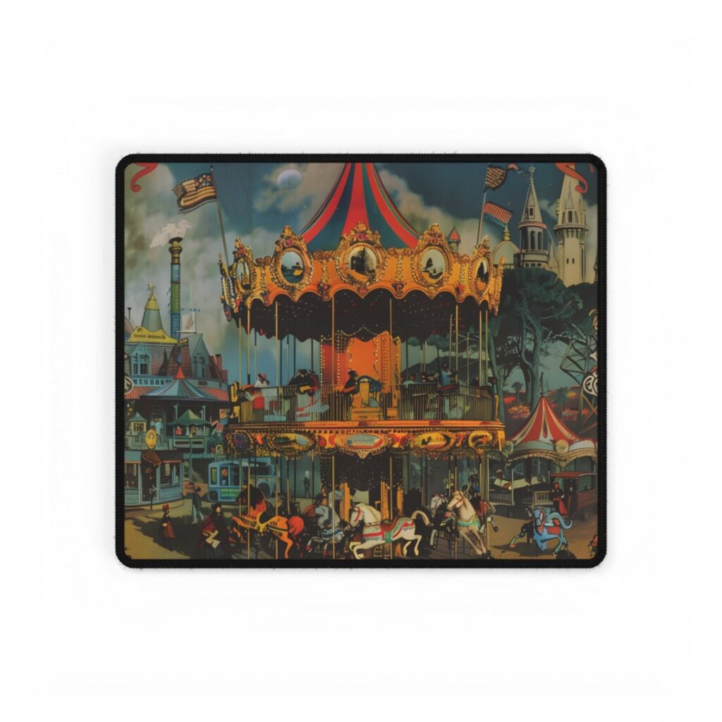 Enchanted Castle Dreams: Vintage Disneyland Magic - Desk Mat