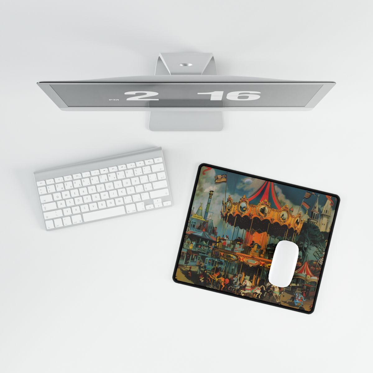 Enchanted Castle Dreams: Vintage Disneyland Magic - Desk Mat