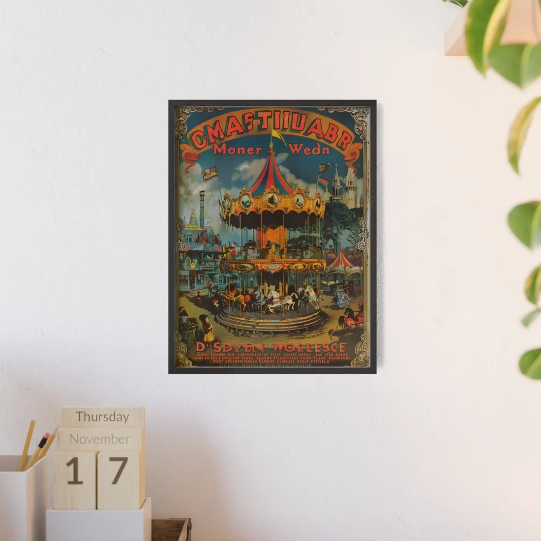 Enchanted Castle Dreams: Vintage Disneyland Magic - Framed Poster