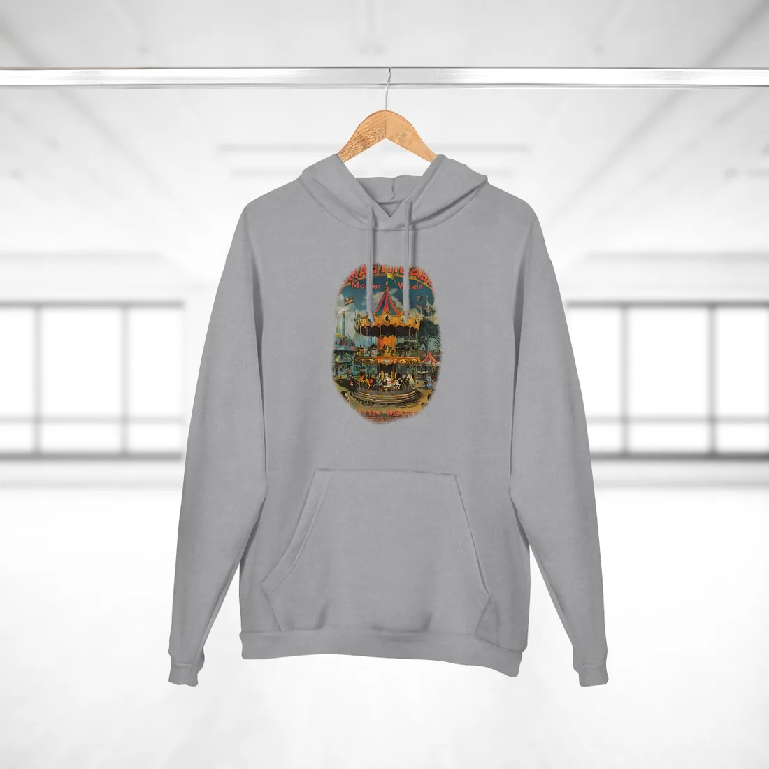 Enchanted Castle Dreams: Vintage Disneyland Magic - Hoodie (Heather Grey)