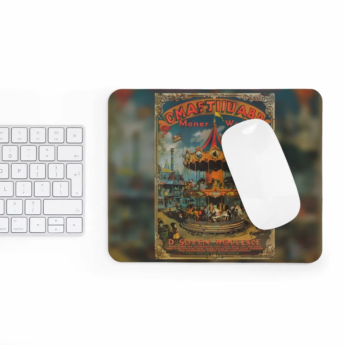 Enchanted Castle Dreams: Vintage Disneyland Magic - Mouse Pad