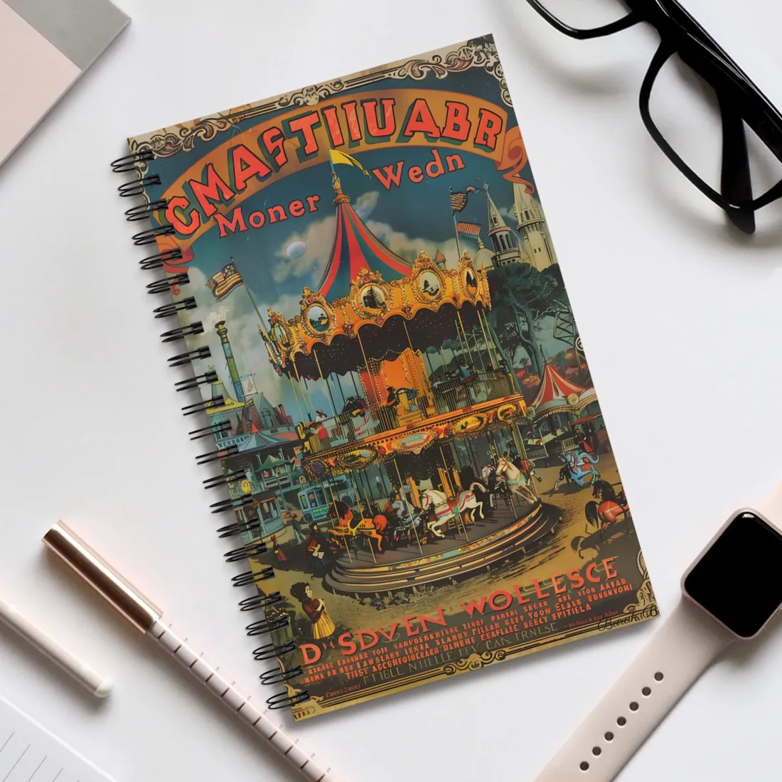 Enchanted Castle Dreams: Vintage Disneyland Magic - Spiral Notebook