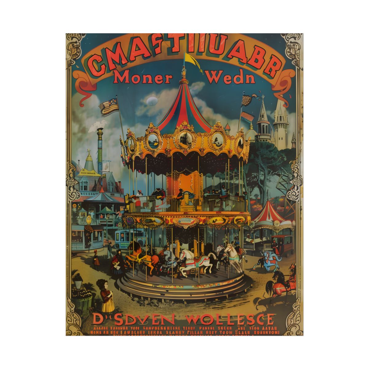 Enchanted Castle Dreams: Vintage Disneyland Magic - Poster